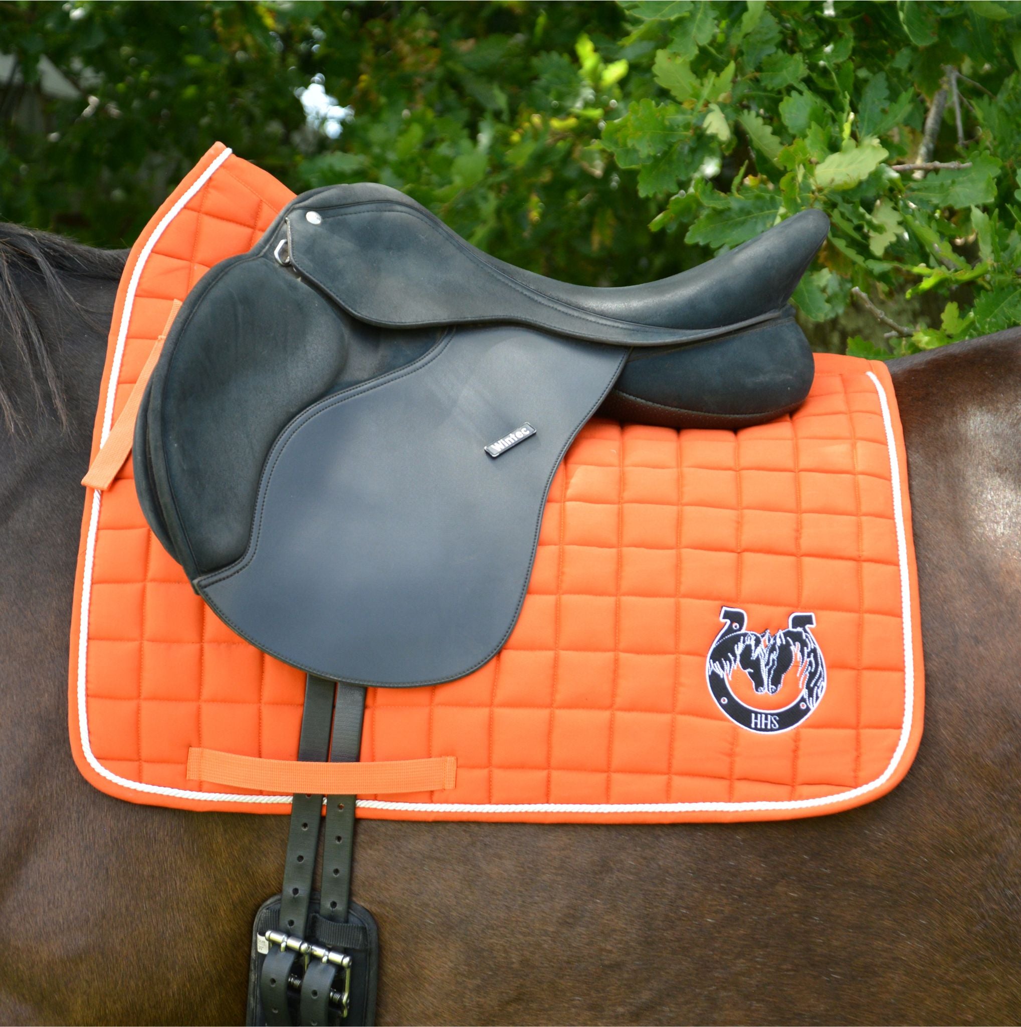 Orange Saddle Pad Available in Full, Warmblood and Shire Sizes