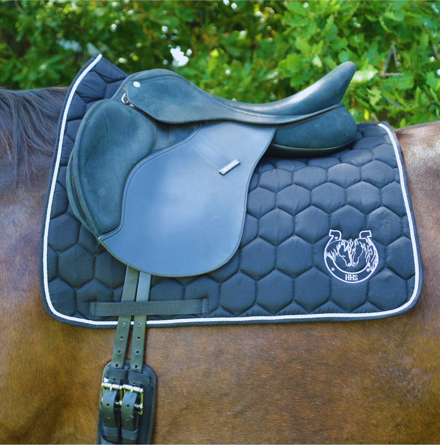 Hex Black Saddle Pad